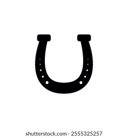 Horseshoe Emblem. Horseshoe icon and protection