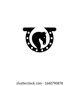 Horseshoe flat design illustration, Luck, success symbol