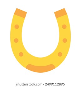 Horseshoe Flat Icon Design For Personal nad Commercial Use