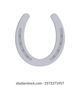 Horseshoe Flat Icon, Vector illustration