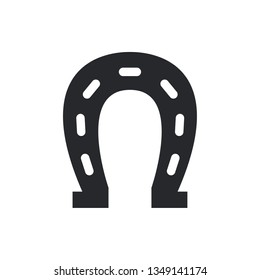 horseshoe flat vector icon