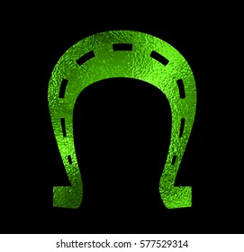 Horseshoe foil silhouette