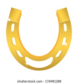 Horseshoe with glitter