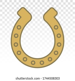 Horseshoe / horse shoe flat colors icon for apps and websites