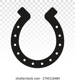 Horseshoe or horse shoe flat vector icon for apps and websites