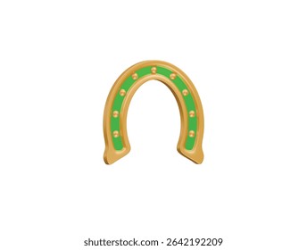  horseshoe icon 3d illustration render