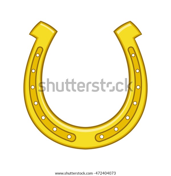 Horseshoe Icon Cartoon Style Isolated On Stock Vector (Royalty Free ...