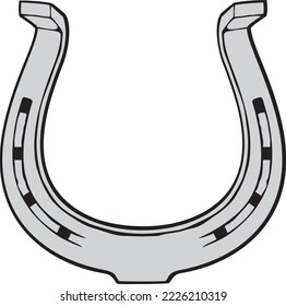 Horseshoe Icon Color Vector Illustration 