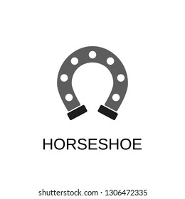 Horseshoe icon. Horseshoe concept symbol design. Stock - Vector illustration can be used for web