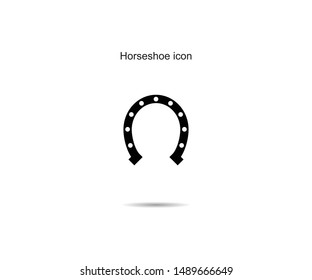 Horseshoe icon design vector illustration graphic on background