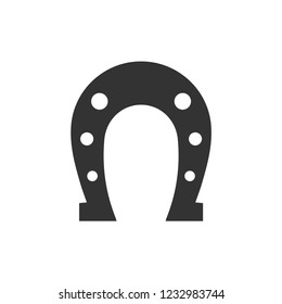 Horseshoe. Icon Flat