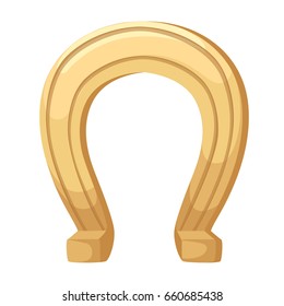 Horseshoe icon. Flat design style. Horseshoe simple silhouette. Modern, minimalist icon in stylish colors. Web site page and mobile app design vector element
