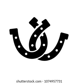 horseshoe icon. Flat illustration vector icon for web