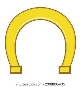 Horseshoe Icon in Flat Style 