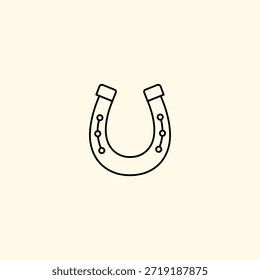 Diseño de Vector plano de icono de herradura.