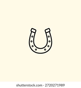 Diseño de Vector plano de icono de herradura.