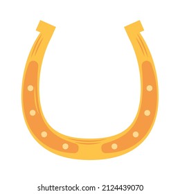 horseshoe icon flat white background