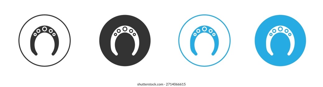 Hufeisen-Symbol. Entwurfsvorlage für Grafiksymbol