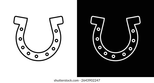 Horseshoe icon Graphic vector set for ui design