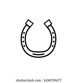 horseshoe icon, illustration design template