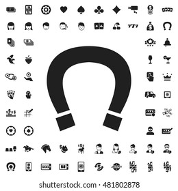Horseshoe icon illustration isolated vector sign symbol
