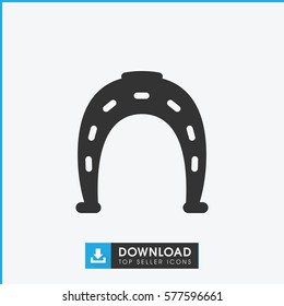 Horseshoe icon illustration isolated vector sign symbol