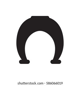 horseshoe icon illustration isolated vector sign symbol
