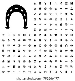 Horseshoe icon illustration isolated vector sign symbol. editable casino icons vector set.