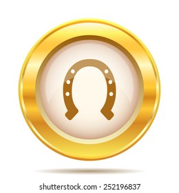 Horseshoe icon. Internet button on white background. EPS10 vector. 