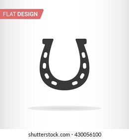 Horseshoe icon isolated on background