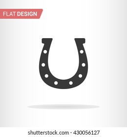 Horseshoe icon isolated on background