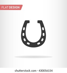 Horseshoe icon isolated on background