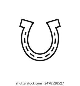 Horseshoe icon isolated on white background