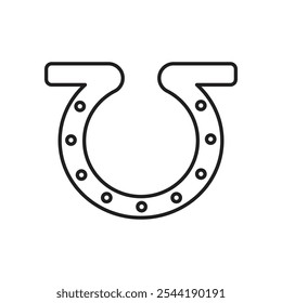 Horseshoe icon. isolated vector icon.