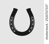 Horseshoe icon isolated. Vector illustration	