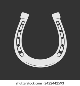 Horseshoe icon isolated. Vector illustration