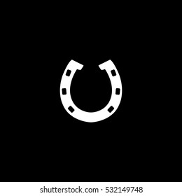 Horseshoe Icon Isolated White Background Stock Vector (Royalty Free ...