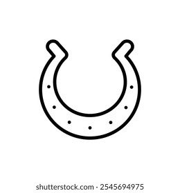 Horseshoe icon logo sign set vector outline