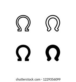 Horseshoe Icon Logo Vector Symbol