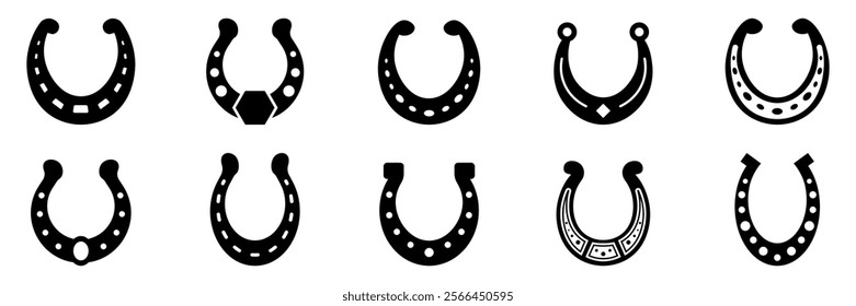 Horseshoe icon .Luck symbol.Lucky Horseshoe . Pictogram Lucky Horseshoe.Vector