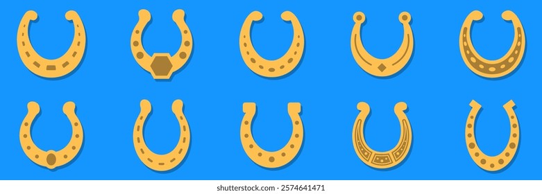 Horseshoe icon .Luck symbol.Lucky Horseshoe . Pictogram Lucky Horseshoe.Vector
