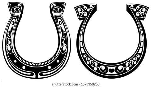 Horseshoe icon. Lucky horseshoe. Saint Patricks Day.