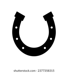 Horseshoe icon on white background. Vector illustration.