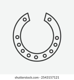 Horseshoe icon set. vector illustration.