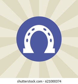 horseshoe icon. sign design. background
