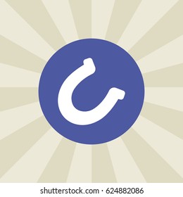 horseshoe icon. sign design. background