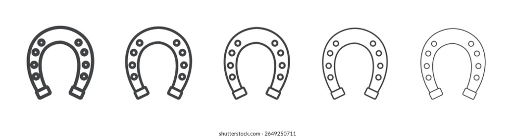 horseshoe icon simple illustration collection symbol