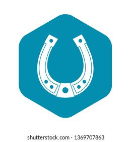 Horseshoe icon. Simple illustration of horseshoe vector icon for web