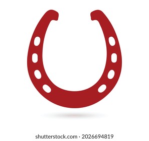 Horseshoe icon. Simple illustration of horseshoe vector icon for web
