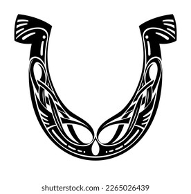 Horseshoe icon. Simple illustration of horseshoe vector icon 